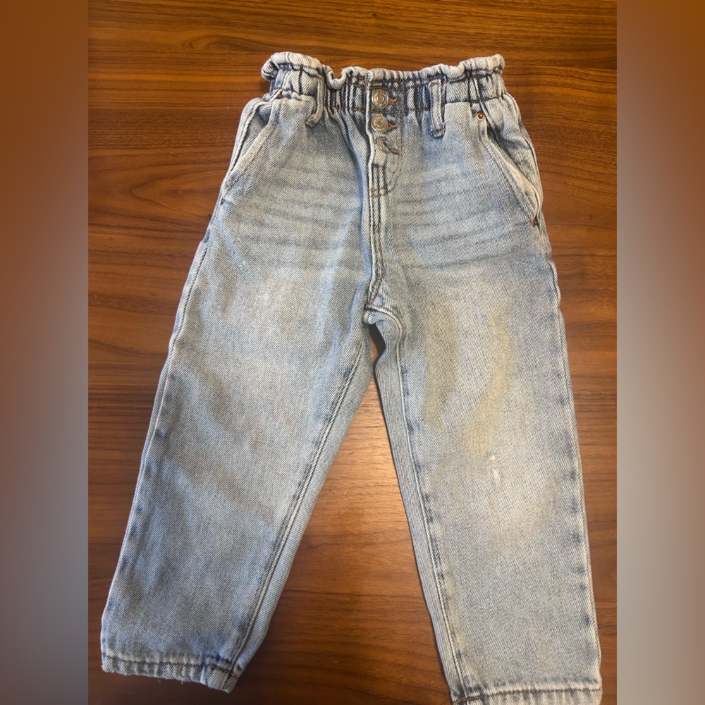Zara Light Blue Denim Pants